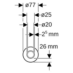 Geberit Systemrohr ML rund vorgedämmt 26mm Rollenware D 25mm, Länge 15m ab Baujahr 2... GEBERIT-619162002 4064746035685 (Abb. 1)