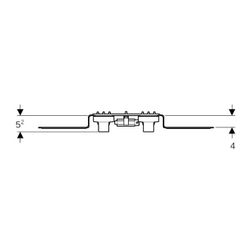 Geberit FlowFit Anschlusswinkel 90 Grad vormontiert, zweifach, abgesetzt, Ablaufrohr... GEBERIT-619681001 4025416602637 (Abb. 1)