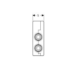 Geberit FlowFit Kreuzungs-T-Stück mit Dämmbox bleifreie Siliziumbronze, d 25mm, d1 2... GEBERIT-619322001 4025416600558 (Abb. 1)