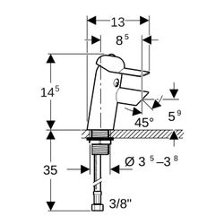Geberit Bambini Waschtischarmatur Einhebelmischer, mit Mischer, Waldgrün/Hellgrün... GEBERIT-116207791 4064746000553 (Abb. 1)