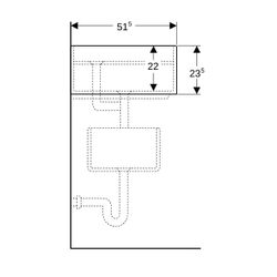 Geberit Publica Gipsfangbecken Oberteil, 78x23,5x51,5cm... GEBERIT-362511000 4022009080544 (Abb. 1)