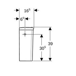 Geberit Renova Aufputzspülkasten aufgesetzt, eckiges Design, 2-Mengen-Spülung, Wasse... GEBERIT-227780600 4022009353600 (Abb. 1)