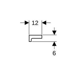 Geberit Renova Plan Wandablage, 60x6x12cm, Weiß/KeraTect... GEBERIT-299160600 4022009353624 (Abb. 1)