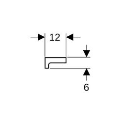 Geberit Renova Plan Wandablage, 50x6x12cm, Weiß... GEBERIT-299150000 4022009353587 (Abb. 1)