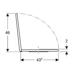 Geberit Renova WC-Sitz oval, Befestigung von unten Absenkautomatik nein, Befestigung... GEBERIT-572165068 4022009265217 (Abb. 1)