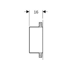 Geberit GIS Element für Nischenablagebox befliesbar... GEBERIT-461794001 4025416454533 (Abb. 1)