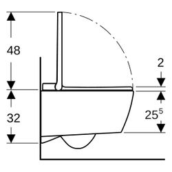 Geberit AquaClean Sela Dusch-WC, spülrandlos, 37,5x40x57cm, Keramik, Weiß... GEBERIT-146226011 4025410121875 (Abb. 1)