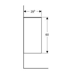 Geberit Smyle Square Seitenschrank offen, 36x60x29,9cm, Lava lackiert matt... GEBERIT-500358JK1 4025416437352 (Abb. 1)