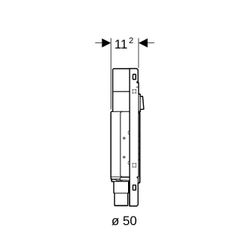 Geberit GIS Set für ONE Waschtisch verkürzte Ausladung, mit UP-Drehgeruchsverschluss... GEBERIT-461481001 4025416608073 (Abb. 1)