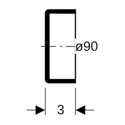 Geberit Silent db20 Enddeckel Außendurchmesser 90mm... GEBERIT-308005141 4025416550303 (Abb. 1)