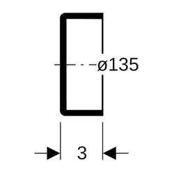 Geberit Silent db20 Enddeckel Außendurchmesser 135mm... GEBERIT-312005141 4025416170457 (Abb. 1)