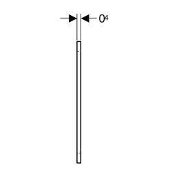 Geberit GIS Verbindungslasche 13x3x0,4cm... GEBERIT-461022001 4025416000594 (Abb. 1)