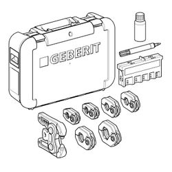Geberit Mapress Pressringe schwenkbar in Koffer, D 15/18/22/28/35mm, Kompatibilität ... GEBERIT-691200001 4064746055881 (Abb. 1)