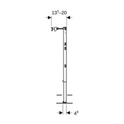 Geberit Montageelement Duofix Ständer, 112-144cm, Stahl, 111079002... GEBERIT-111079002 4064746033896 (Abb. 1)