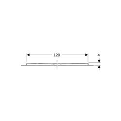 Geberit Olona quadratische Duschwanne mit Dichtvlies 120x120cm, Weiß... GEBERIT-550903001 4025410873002 (Abb. 1)