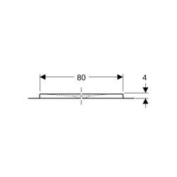 Geberit Olona Rechteckduschwanne mit Dichtvlies 100x80cm, Mattweiß... GEBERIT-550909001 4025410873392 (Abb. 1)