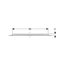 Geberit Olona Rechteckduschwanne mit Dichtvlies 120x90cm, Mattweiß... GEBERIT-550914001 4025410874115 (Abb. 1)