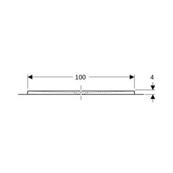 Geberit Olona Rechteckduschwanne mit Dichtvlies 120x100cm, Mattweiß... GEBERIT-550915001 4025410873262 (Abb. 1)