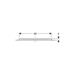 Geberit Olona Rechteckduschwanne mit Dichtvlies 140x80cm, Mattweiß... GEBERIT-550918001 4025410874139 (Abb. 1)