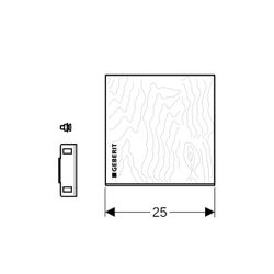 Geberit Montageplatte GIS universell, 25,4x25x3cm, Holz, 461221001... GEBERIT-461221001 4064746057021 (Abb. 1)