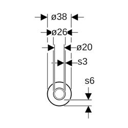 Geberit Mepla Systemrohr ML rund, vorgedämmt, D 26mm, Länge 25m, Dämmung 6mm, Rollen... GEBERIT-603132002 4064746061097 (Abb. 1)