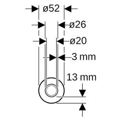 Geberit Mepla Systemrohr ML rund, vorgedämmt, D 26mm, Länge 25m, Dämmung 13mm, Rolle... GEBERIT-603136002 4064746061219 (Abb. 1)