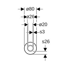 Geberit Mepla Systemrohr ML rund, vorgedämmt, D 26mm, Länge 15m, Dämmung 26mm, Rolle... GEBERIT-603139002 4064746061240 (Abb. 1)