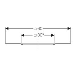 Geberit Befestigungsblech L60x60, 359133001... GEBERIT-359133001 4025416813576 (Abb. 1)