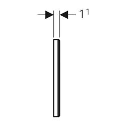 Geberit Abdeckplatte für Hygienespülung aus Kunststoff, Alpinweiß... GEBERIT-616222111 4025416589860 (Abb. 1)