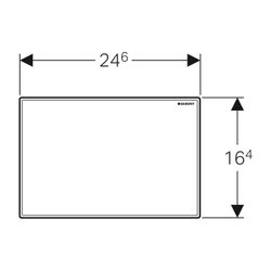 Geberit Abdeckplatte für Hygienespülung aus Kunststoff, Alpinweiß... GEBERIT-616222111 4025416589860 (Abb. 1)