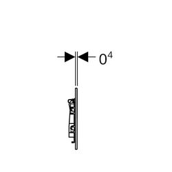 Geberit Betätigungsplatte Typ 40 für Urinalsteuerung, eckig, pneumatisch, 12,5x12,5x... GEBERIT-246119JK1 4064746043765 (Abb. 1)