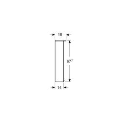 Geberit Option Basic Spiegelschrank, Beleuchtung, 2 Türen, 50x67,7x18cm, CEE 7/4,7/3... GEBERIT-500257001 4025416354840 (Abb. 1)