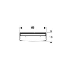 Geberit Option Basic Spiegelschrank, Beleuchtung, 2 Türen, 56x67,7x18cm, CEE 7/4,7/3... GEBERIT-500258001 4025416355489 (Abb. 1)