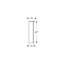 Geberit Option Basic Spiegelschrank, Beleuchtung, 2 Türen, 60x67,7x18cm, CEE 7/4,7/3... GEBERIT-500273001 4025416428954 (Abb. 1)