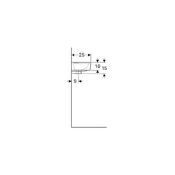 Geberit Renova Compact Handwaschbecken verkürzte Ausladung, mit Ablagefläche 40x15x2... GEBERIT-272140000 4022009273656 (Abb. 1)