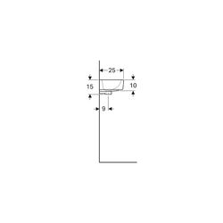 Geberit Renova Compact Handwaschbecken verkürzte Ausladung, mit Ablagefläche 40x15x2... GEBERIT-272143600 4022009273991 (Abb. 1)