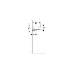 Geberit Renova Compact Handwaschbecken verkürzte Ausladung, mit Ablagefläche 40x15x2... GEBERIT-272141000 4022009273731 (Abb. 1)