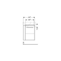 Geberit Renova Compact Unterschrank für Handwaschbecken verk. Ausl. Handtuchh. 448x6... GEBERIT-862250000 4022009329025 (Abb. 1)
