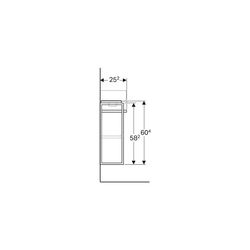Geberit Renova Compact Unterschrank für Handwaschbecken verk. Ausl. Handtuchh. 448x6... GEBERIT-862250000 4022009329025 (Abb. 1)