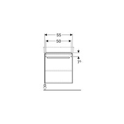 Geberit Renova Compact Unterschrank, Waschtisch, 1 Tür, 55x60,4x36,7cm, Weiß lackier... GEBERIT-862060000 4022009327472 (Abb. 1)