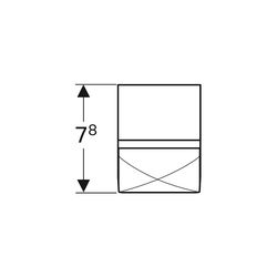 Geberit Steckdosenelement Steckertyp CEE 7/16, Anthrazit... GEBERIT-501020000 4022009343441 (Abb. 1)