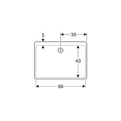 Geberit Publica Mehrzweckbecken mit Überlauf 70x20x50cm... GEBERIT-361370000 4022009080537 (Abb. 1)
