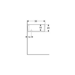 Geberit Publica Mehrzweckbecken mit Überlauf 70x20x50cm... GEBERIT-361370000 4022009080537 (Abb. 1)