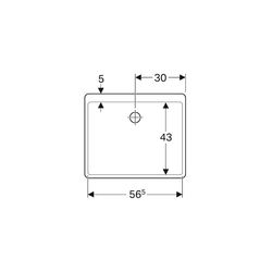 Geberit Publica Mehrzweckbecken mit Überlauf 60x20x50cm... GEBERIT-361360000 4022009080520 (Abb. 1)
