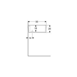 Geberit Publica Mehrzweckbecken mit Überlauf 60x20x50cm... GEBERIT-361360000 4022009080520 (Abb. 1)