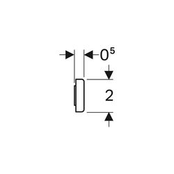 Geberit Magnethalter, 10x2x0,5cm, 510010000... GEBERIT-510010000 4022009343120 (Abb. 1)
