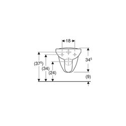 Geberit Vitalis Wand-WC Tiefspüler, verlängerte Ausladung Tiefe 70cm, Weiß... GEBERIT-201500000 4022009014648 (Abb. 1)