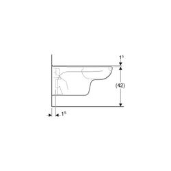 Geberit Vitalis Wand-WC Tiefspüler, verlängerte Ausladung Tiefe 70cm, Weiß... GEBERIT-201500000 4022009014648 (Abb. 1)