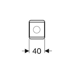 Geberit Set Füße Höhe 15-16,5cm, verchromt... GEBERIT-500550000 4022009329070 (Abb. 1)