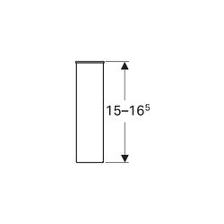 Geberit Set Füße Höhe 15-16,5cm, verchromt... GEBERIT-500550000 4022009329070 (Abb. 1)